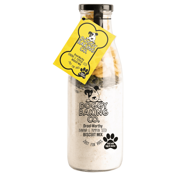 The Bottled Baking Co Drool-Worthy Pumpkin Seed & Banana Biscuit Doggy Pouch Mix