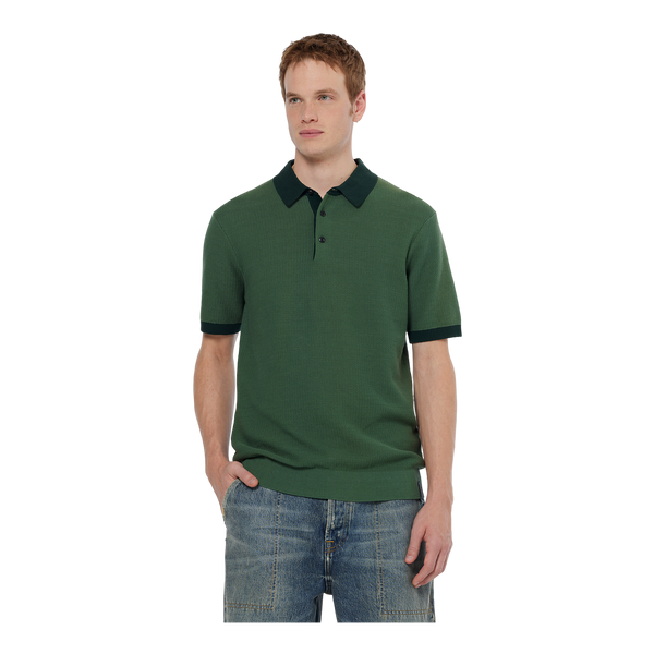 Scotch & Soda Structured Knitted Solid Polo