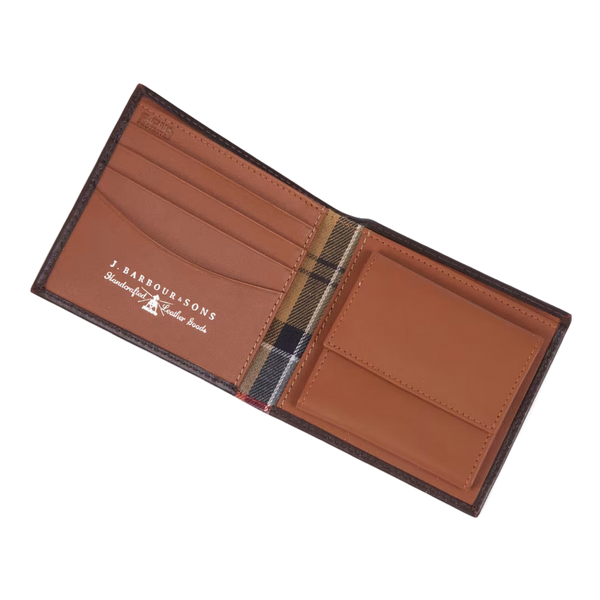 Barbour Elvington Leather Billfold Coin Wallet