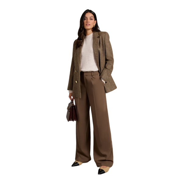 Holland Cooper Pleated Wide Leg Trouser