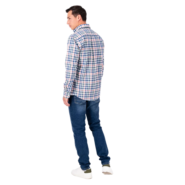 Fynch-Hatton Long Sleeve Check Shirt for Men