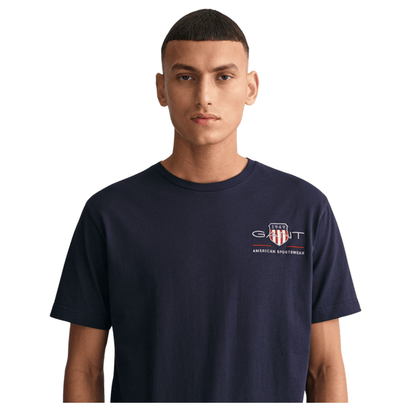 GANT Regular Archive Shield Embroidered Short Sleeve T-Shirt