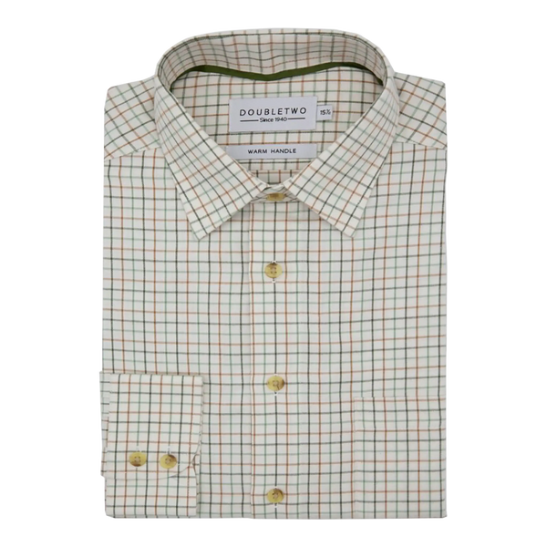 Double Two Long Sleeve Country Check Shirt for Men