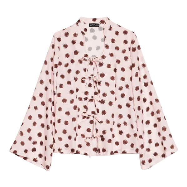 Sister Jane Illume Spot Pyjama Tie Top
