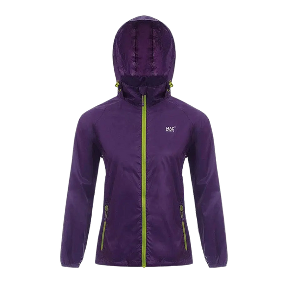 Target Dry Mac in a Sac Origin Unisex Waterproof Packaway Jacket in Grape