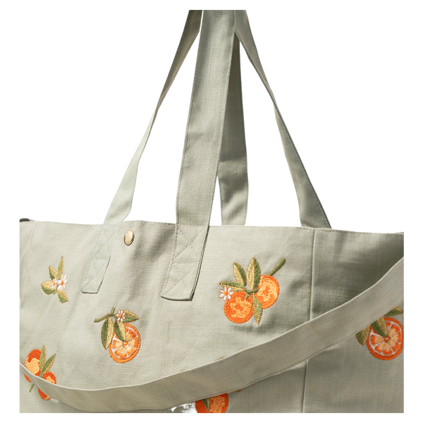 Elizabeth Scarlett Orange Blossom Cotton Carryall