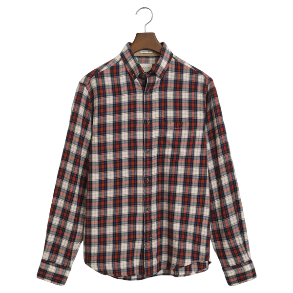 GANT Regular Fit Checked Windblown Flannel Shirt