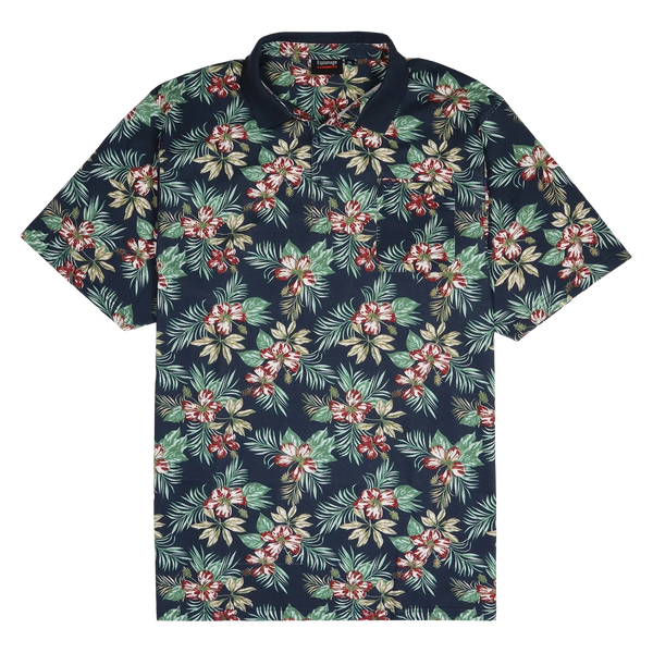 Espionage Floral Print Polo