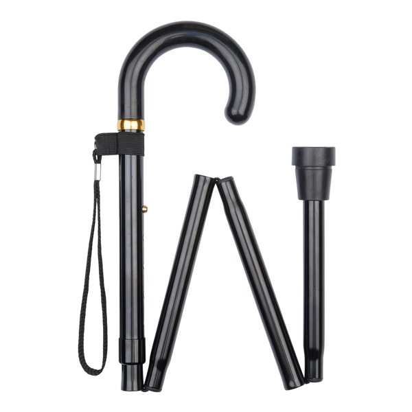 Charles Buyers Folding Black Crook Black Handle