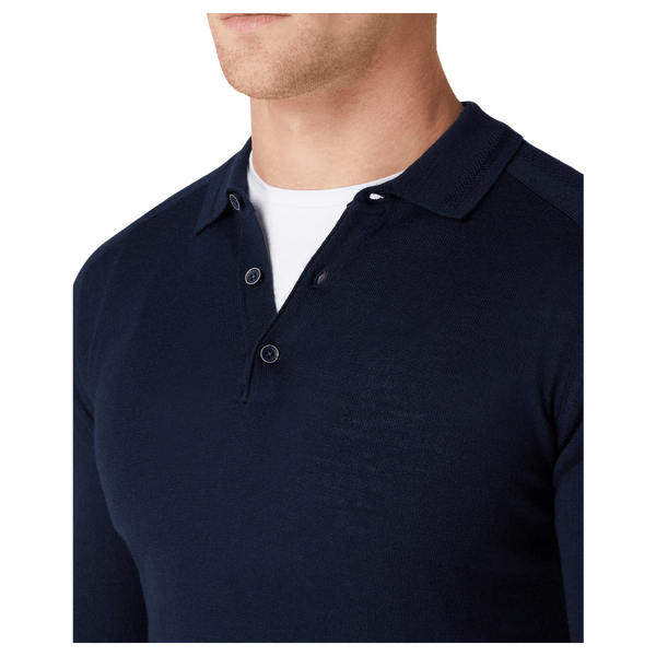 Remus Uomo Long Sleeve Polo Shirt for Men