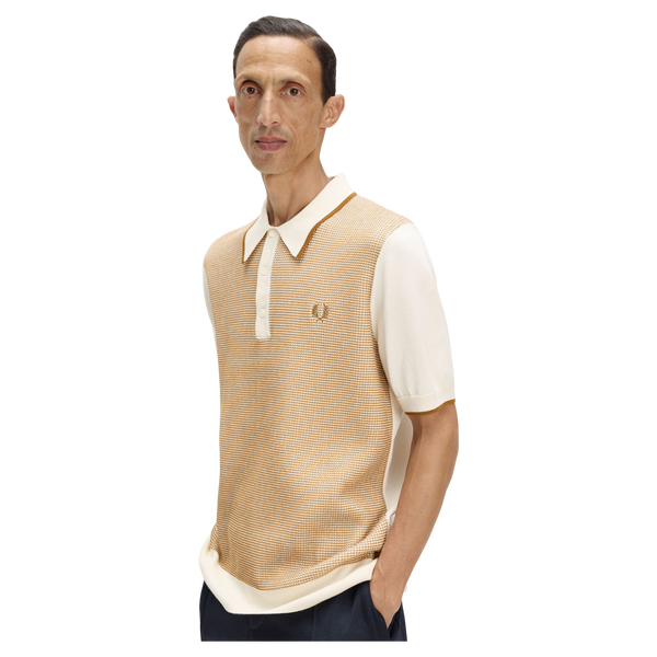 Fred Perry Tonic Waffle Knitted Polo Shirt