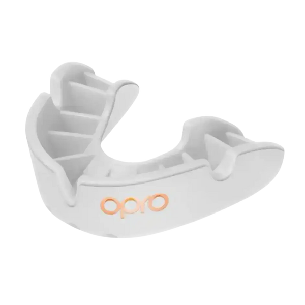 Opro Bronze Mouthguard for Adults and Juniors in White