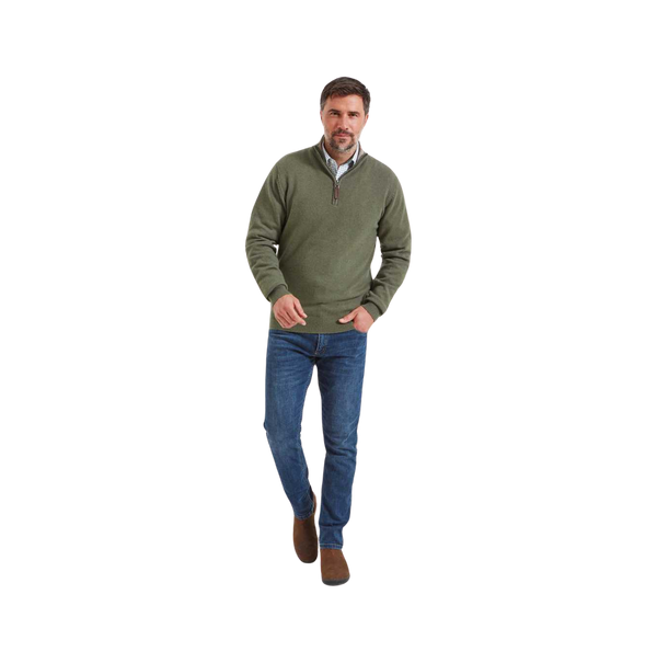 Schöffel Lambswool 1/4 Zip Jumper for Men