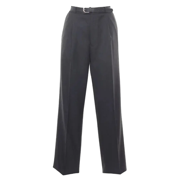 Senior Boys Pleated Trousers in Charcoal