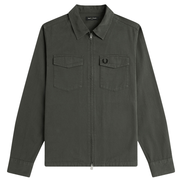 Fred Perry Twill Zip-Through Overshirt