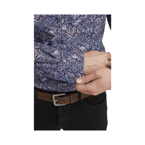 Double Two Paisley Long Sleeve Formal Shirt