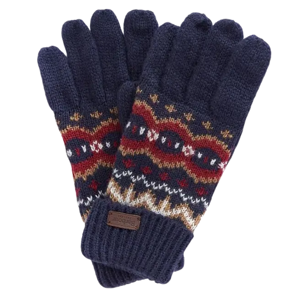 Barbour Case Fair Isle Gloves for Men