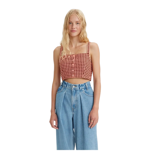 Levi's Nadia Houndstooth Crop Top  for Women