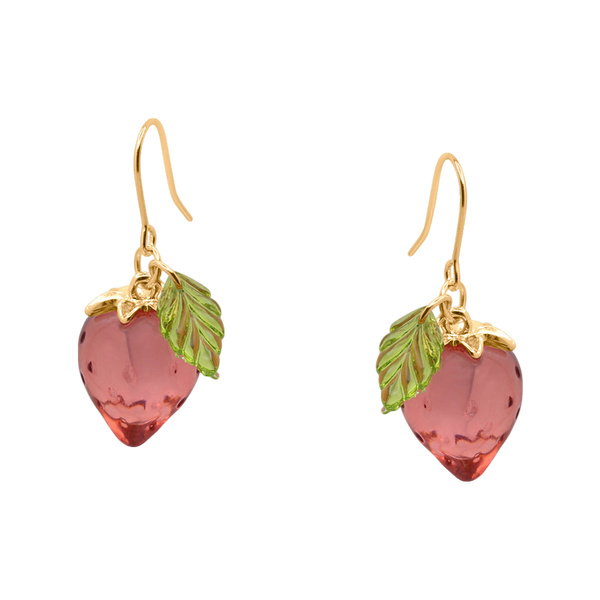 Big Metal London Yagoda Strawberry Drop Earrings