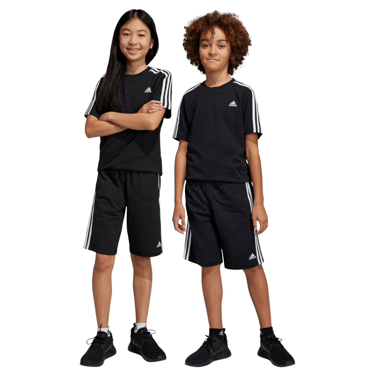 Adidas Essentials 3 Stripes Knit Shorts For Juniors Coes