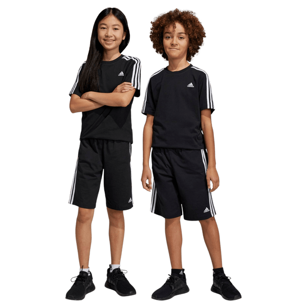 Adidas Essentials 3 Stripes Knit Shorts for Juniors