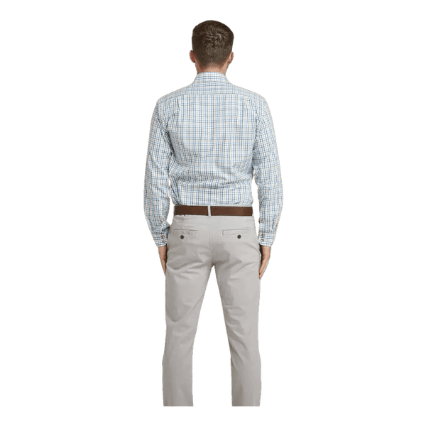 Double Two Brushed Cotton Check Long Sleeve Shirt