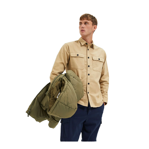 Selected Loose Rolf Long Sleeve Overshirt for Men