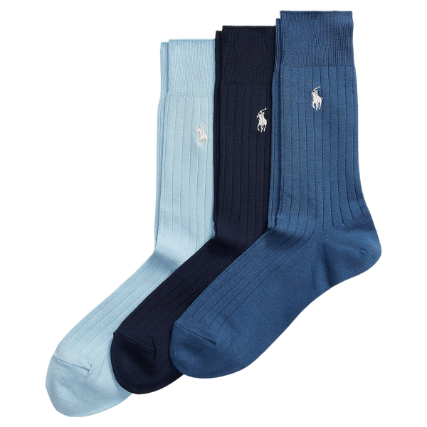 Polo Ralph Lauren Egyptian Cotton Crew Socks Three Pack