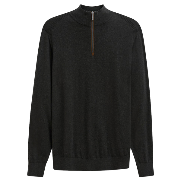 Bugatti 1/4 Zip Jumper With Trim