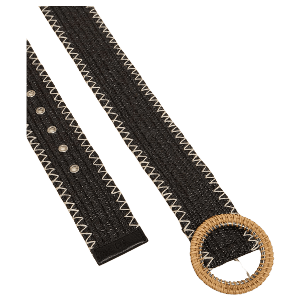 White Stuff Raffia Woven Belt