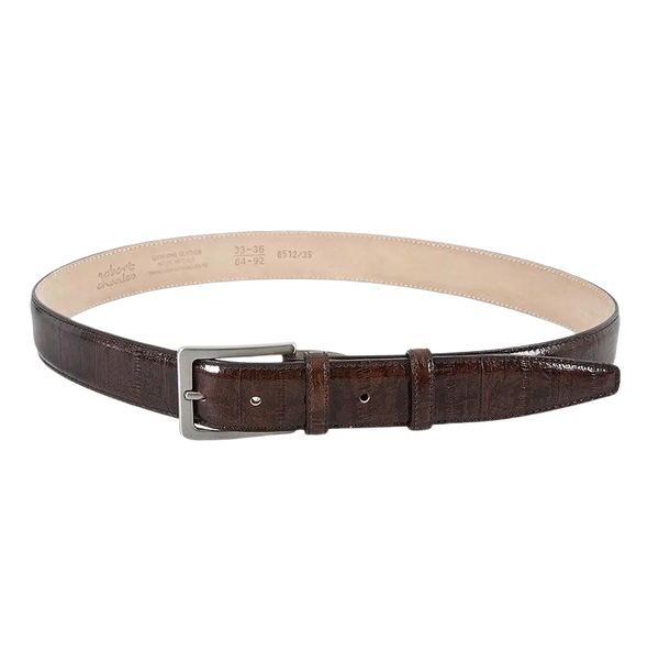 Robert Charles Leather Belt for Men in Eel Brown 35mm