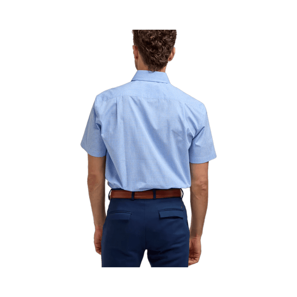 Double Two Small Check Short Sleeve Formal Shirt
