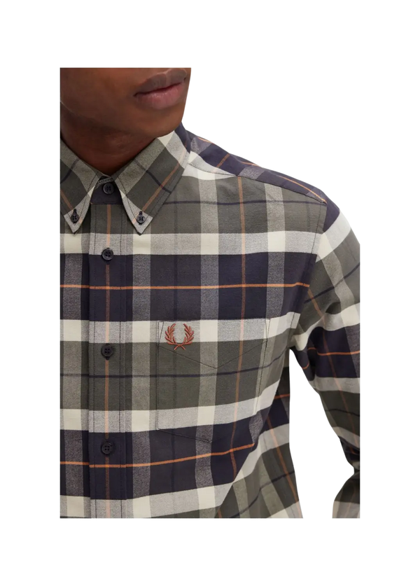 Fred Perry Brushed Tartan Long Sleeve Shirt