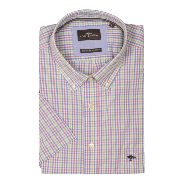 Fynch-Hatton Short Sleeve Check Shirt