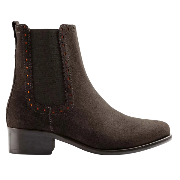 Fairfax & Favor Brogued Chelsea Suede Boots for Women