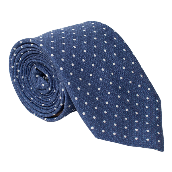 William David Textured Spot Printed Tie