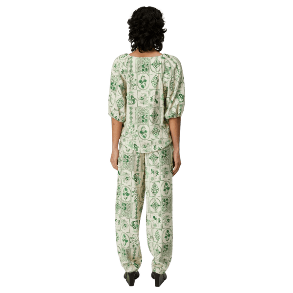 Object Jeli Printed High Waisted Trousers
