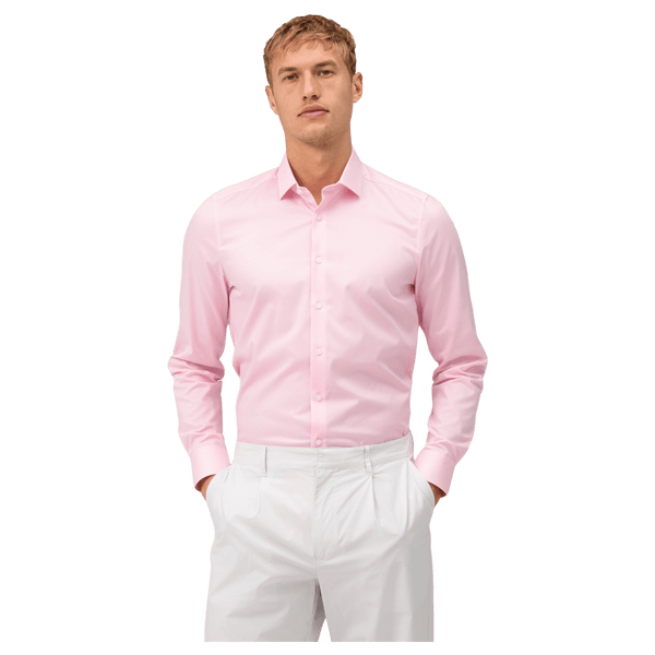 Olymp Body Fit Structured Long Sleeve Formal Shirt for Men