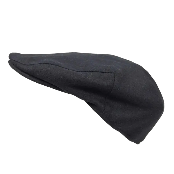 Failsworth Melton Flat Cap for Men in Black
