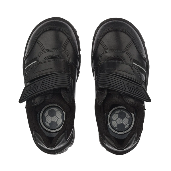Luke School Shoes for Boys in Black