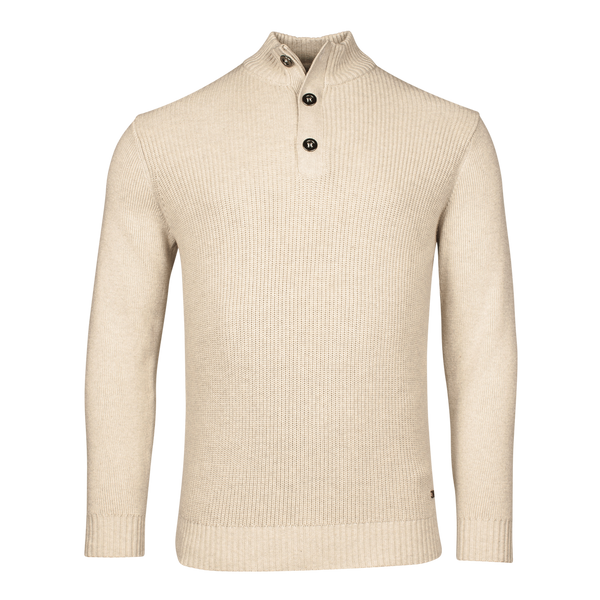 Baileys 3 Button Cotton Knit Jumper