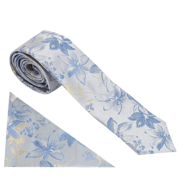 William Turner Occasion St Marie Floral Tie & Hank Set
