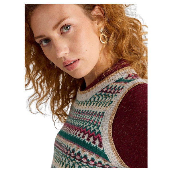 White Stuff Fay Sparkle Fairisle Tank