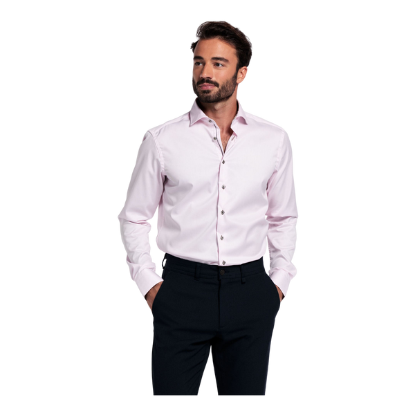 Giordano Long Sleeve Plain Shirt With Floral Trim