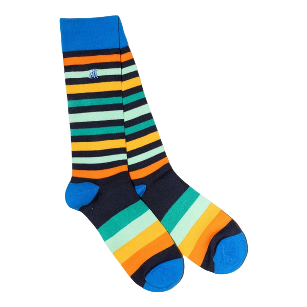 Swole Panda Stripe Bamboo Socks