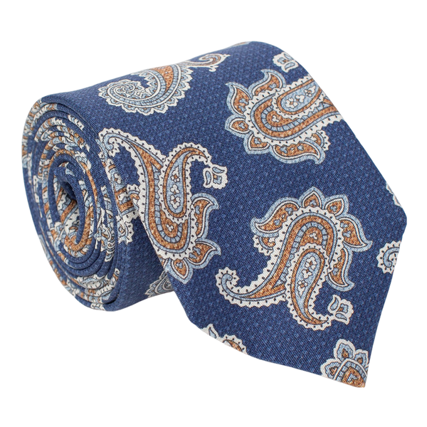 William David Textured Paisley Printed Tie