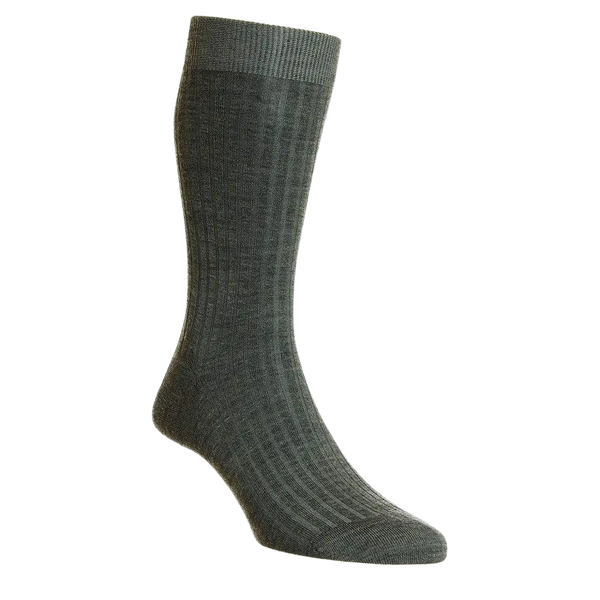 Pantherella Laburnum 5796 Merino Blend Socks in Silver