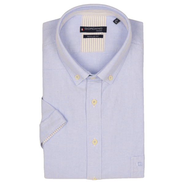 Giordano Short Sleeve Oxford Shirt With Trim