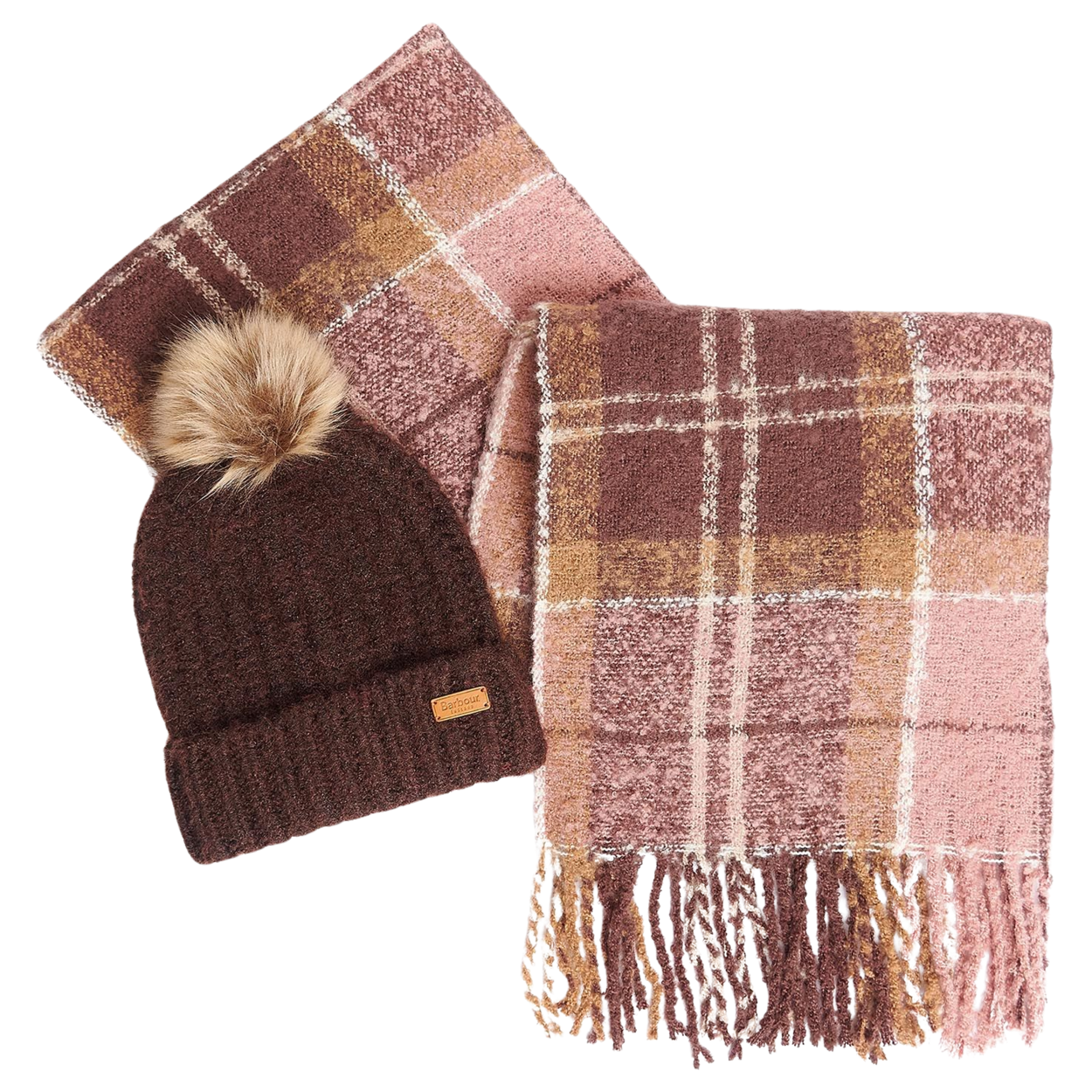 Barbour hat and gloves set shop