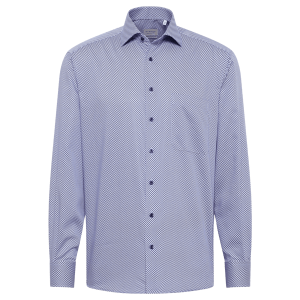 Eterna Long Sleeve Print Shirt